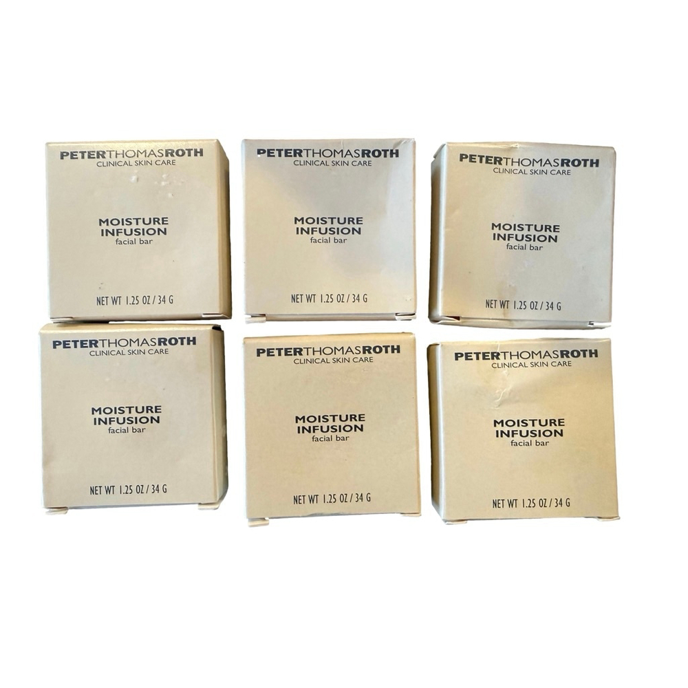 PETER THOMAS ROTH moisture infusion facial bar soap 1.05 oz NEW Lot of 6